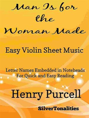 cover image of Man Is for the Woman Made Easy Violin Sheet Music